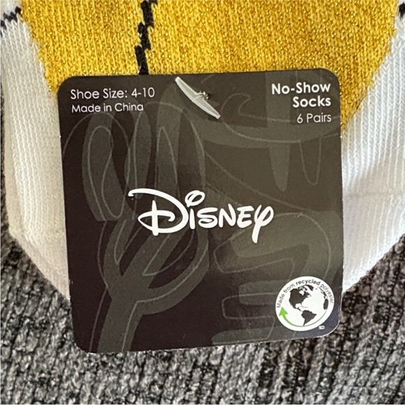 NWT! Disney Colorful Character No-Show Socks for women size 4-10 - Picture 3 of 6
